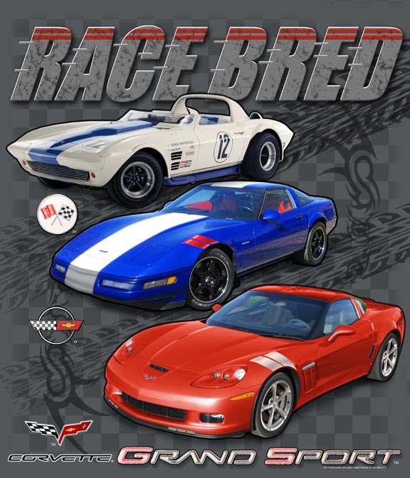 Corvette T-shirt - Race Bred - Grand Sport